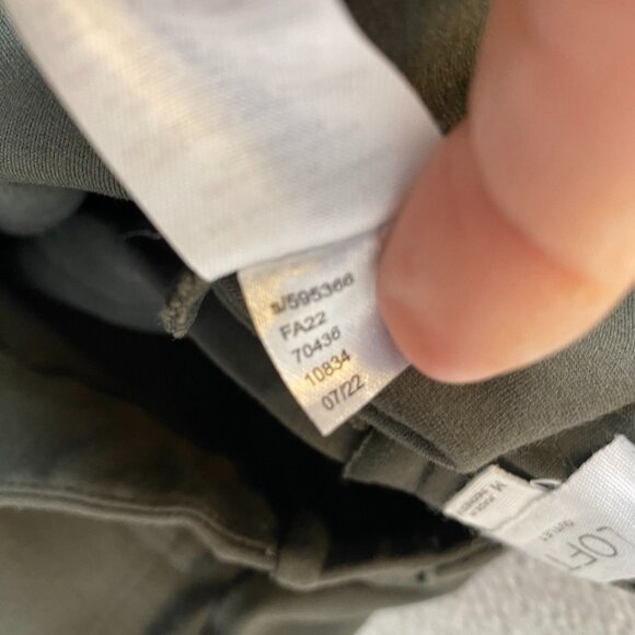 LOFT Outlet Wide-Leg Pants Womens Medium Green Trouser Flat Front Casual Y2K - Picture 9 of 11